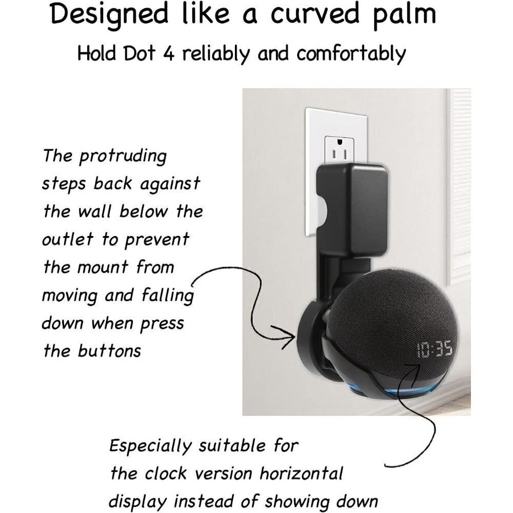 Wall Mount Holder for Echo Dot 4th Generation  | Yecen - Picture 3 of 8